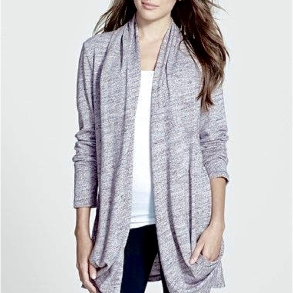 UGG Women's Light Gray Open Front Cardigan